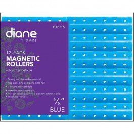 Diane Magnetic rollers  Blue 5/8" (12 Pack)