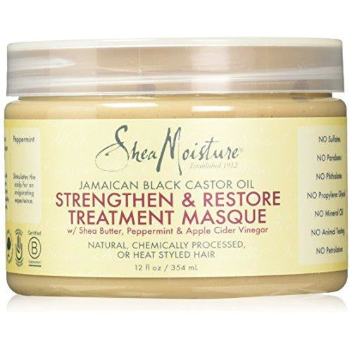 Shea Moisture Jamaican Black Castor Oil Strengthen & Restore Treatment Masque 12 oz