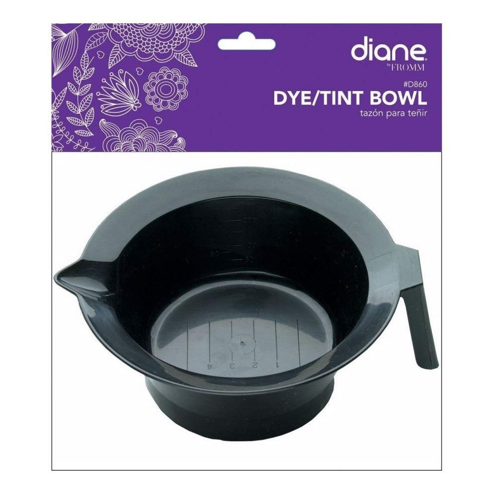 DIANE Dye/Tint Bowl (Black) With Grip Bottom