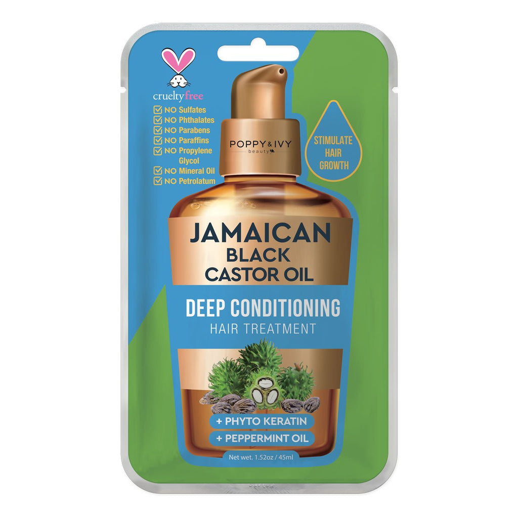 Jamaican Black Castor Oil Deep Conditioning Hair Treatment Packet (Poppy&Ivy) 1.52oz