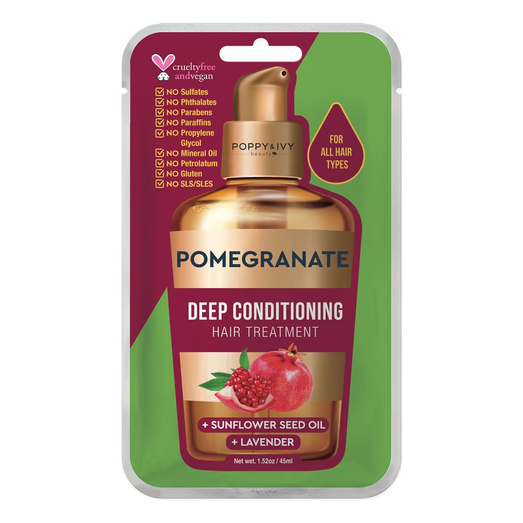 Pomegranate Deep Conditioning Hair Treatment Packet (Poppy&Ivy) 1.52oz