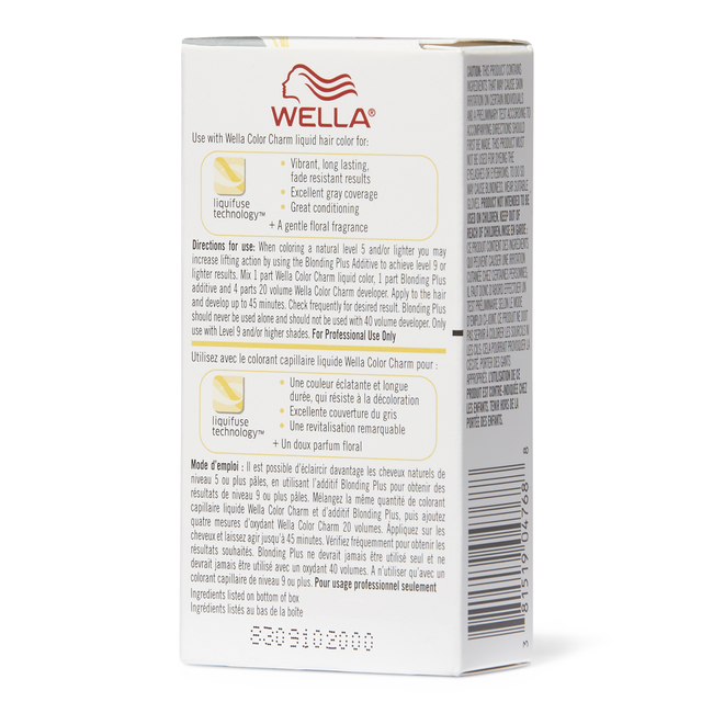 WELLA Blonding Plus Color Charm Liquid Permanent Hair Additive 1.42 Oz - BP