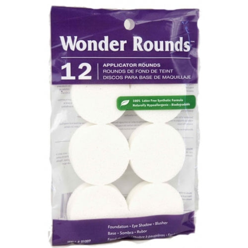 Wonder Rounds Cosmetic Sponges 12 Pack