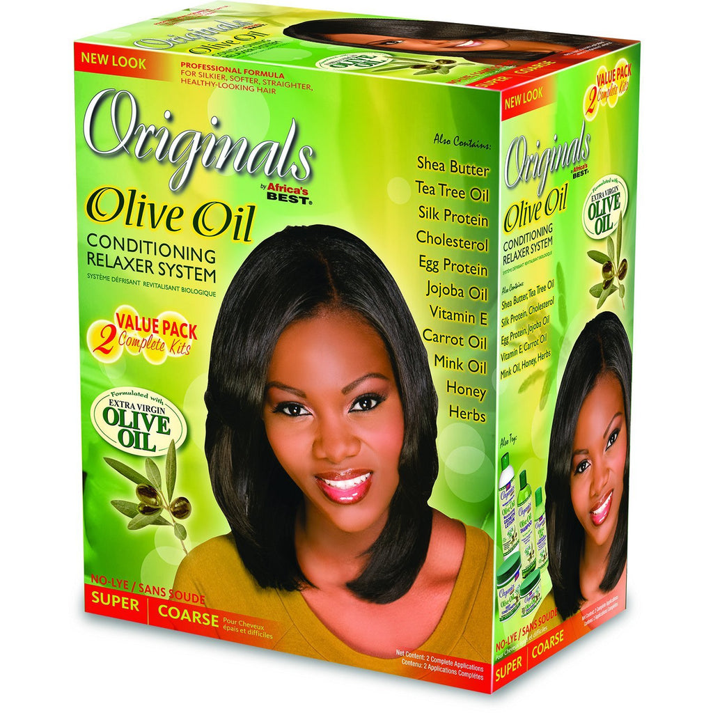 Original Olive Oil Conditioning Relaxer System 2-Pack Kit (Coarse)