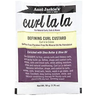 Aunt Jackie's Curl La La Defining Curl Custard Packet 1.75 oz