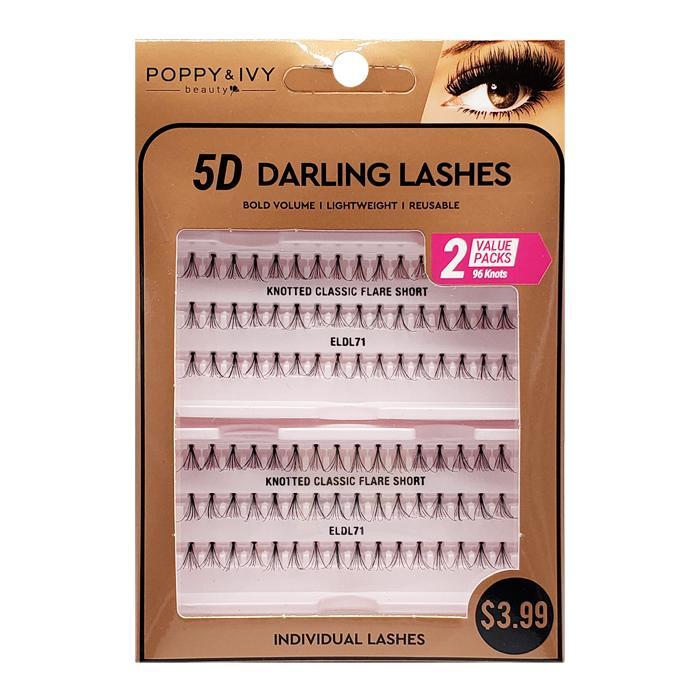 Poppy And Ivy 5D Darling Lashes Knotted Classic Flare (2 Value Packs)