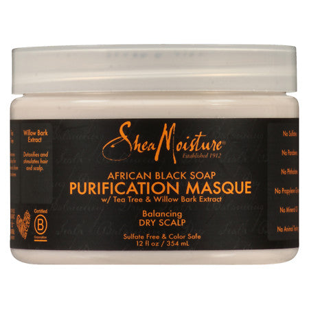 Shea Moisture African Black  Soap Purification Masque 12 oz