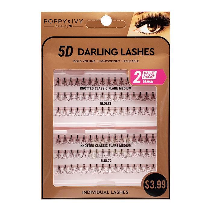 Poppy And Ivy 5D Darling Lashes Knotted Classic Flare (2 Value Packs)