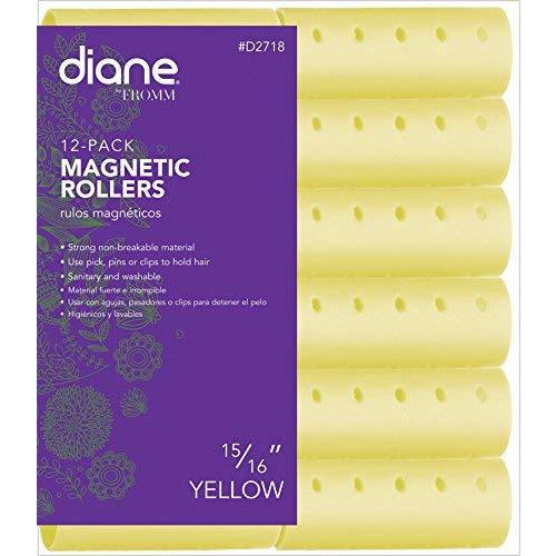 Diane Magnetic Rollers Yellow 15/16" (12 Pack)