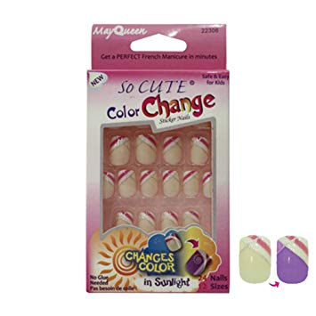 Color Changing Junior Nail Stick On