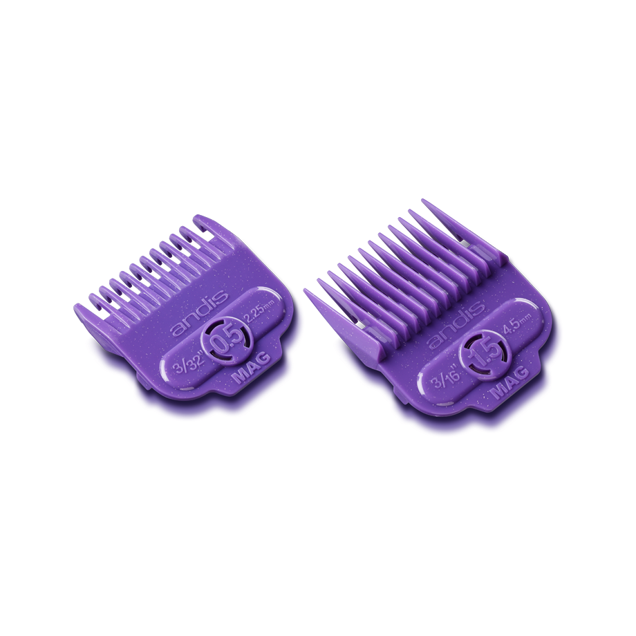 Andis Single Magnetic Comb Set — Dual Pack 0.5 & 1.5
