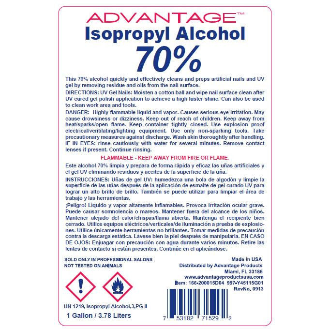 Advantage 70% Isopropyl Alcohol Gallon