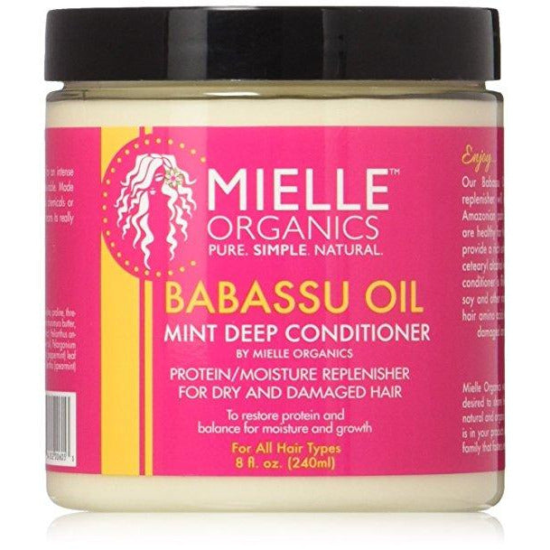 Mielle Organics Babassu Oil Mint Deep Conditioner 8 Oz