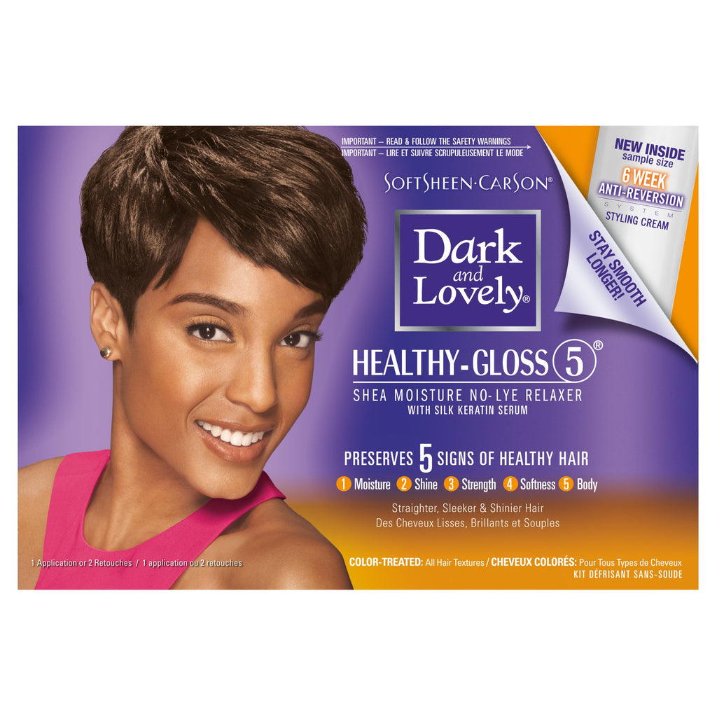 Dark & Lovely Healthy-Gloss Shea Moisture No Lye Relaxer Kit (Color-Treated Hair)