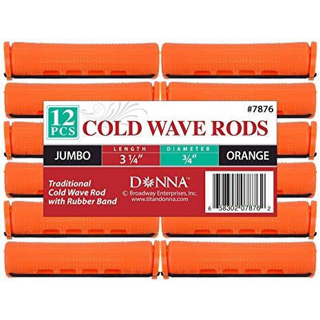 Donna Cold Wave Rods (Jumbo) 3 1/4" ORANGE