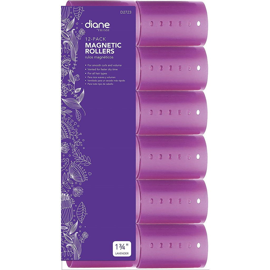 DIANE Magnetic Rollers Lavender 1 3/4" (12 Pack)