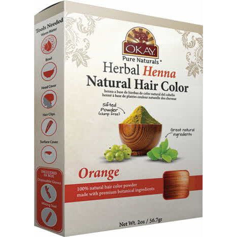 Okay Pure Herbal Henna Natural Hair Color Kit 2 Oz