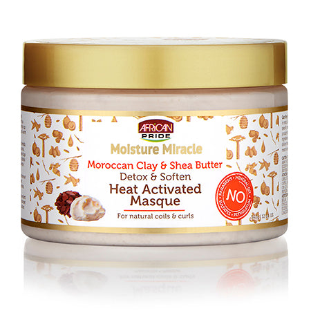 African Pride Moisture Miracle Heat Activated Masque 12 Oz