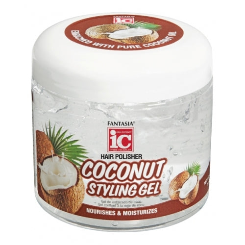 Hair Polisher Coconut Styling Gel 16 Oz