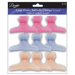 Butterfly Clamps Large Frosty 9 Pack