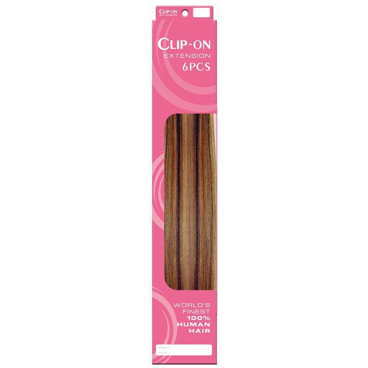 Pink Diamond Clip-On Hair Extension 18 Inches (6 Pieces)