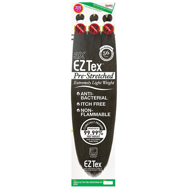 TRIPLE EZ PRE-STRETCHED BRAIDING HAIR 56" (E-Z TEX 3PCS)