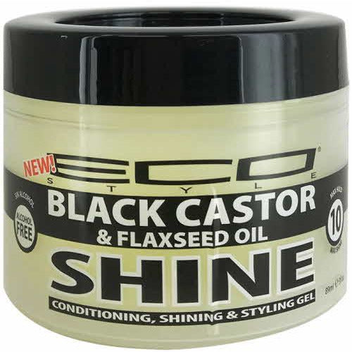 Eco Style Black Castor & Flax seed Oil Shine Gel - Max Hold