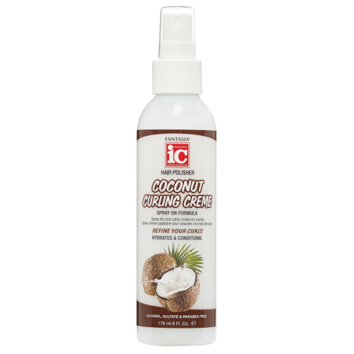 Ic Hair Polisher Coconut Curling Crème Spray 6 Oz
