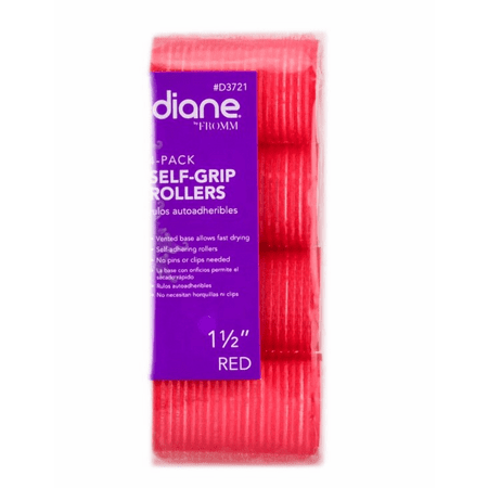 Self Grip Velcro Roller Red 1-1/2" 4-Pack