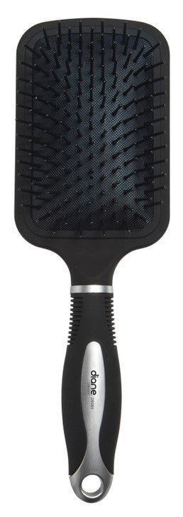 DIANE BLACK AND SILVER SQUARE PADDLE BRUSH #D9085