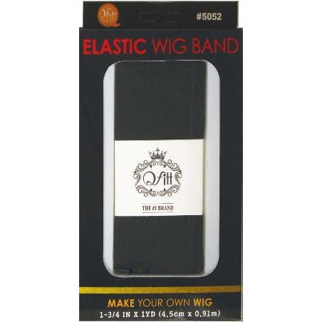 Elastic Wig Band Wide 1-3/4 In x 1 yard (4.5cm x 91M) BLACK