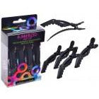 Framar Rubberized Jaw Clips - Black (4 Pack)