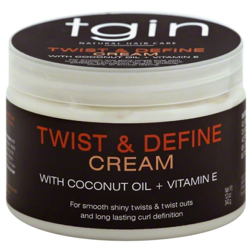 Tgin Twist & Define Cream with Coconut Oil + Vitamin E 12 Oz