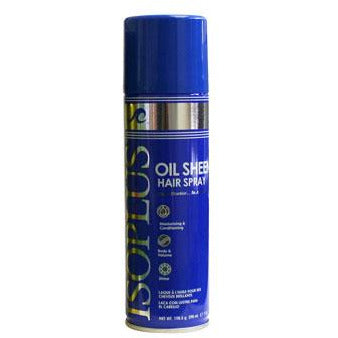 Isoplus Oil Sheen Protective Hair Spray Dramatic Shine Regular 7 Oz